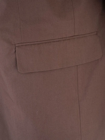 Valentino Peak-lapel Single-breasted Blazer In Brown