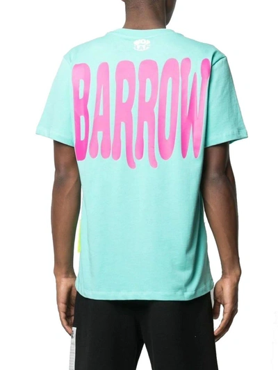 Shop Barrow Men's Light Blue Cotton T-shirt