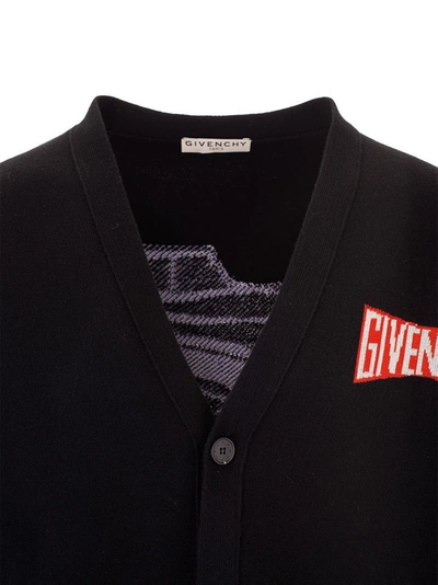 Shop Givenchy Men's Black Other Materials Cardigan