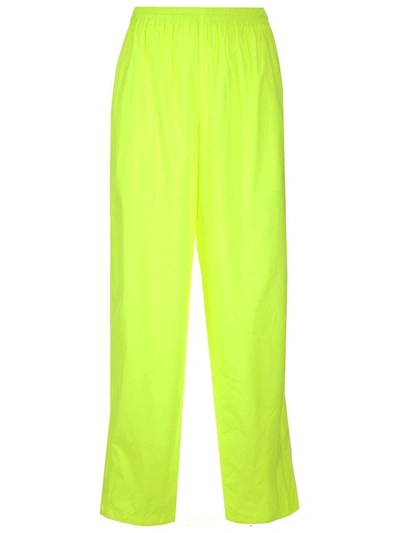 Shop Balenciaga Men's Yellow Cotton Joggers