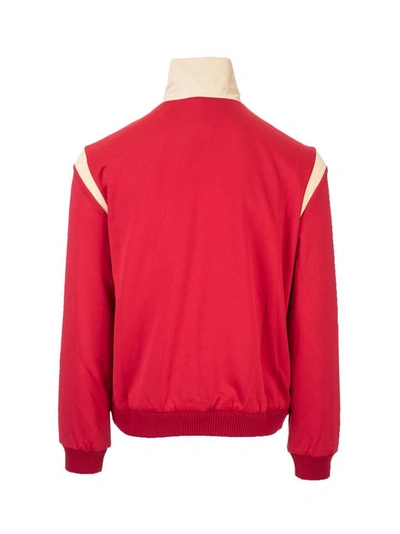 Shop Gucci Men's Red Polyester Sweatshirt