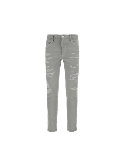 Shop Dsquared2 Men's Grey Other Materials Jeans