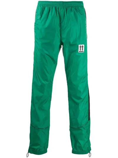 Shop Off-white Men's Green Polyamide Pants