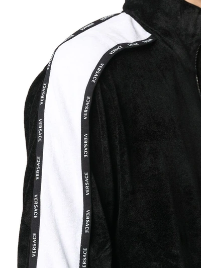 Shop Versace Men's Black Viscose Jacket