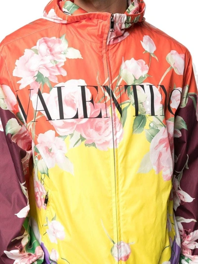 Shop Valentino Men's Multicolor Polyamide Outerwear Jacket