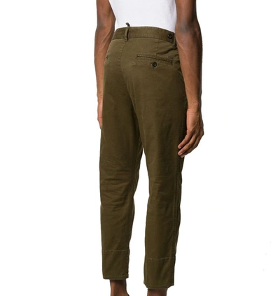 Shop Dsquared2 Men's Green Cotton Pants