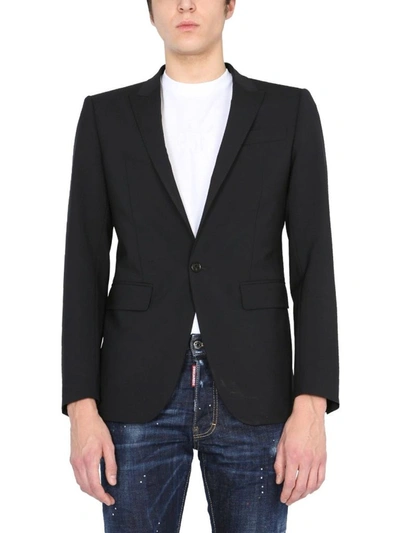 Shop Dsquared2 Men's Black Other Materials Blazer