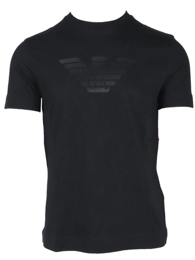 Shop Emporio Armani Men's Black Other Materials T-shirt