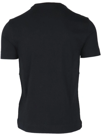 Shop Emporio Armani Men's Black Other Materials T-shirt
