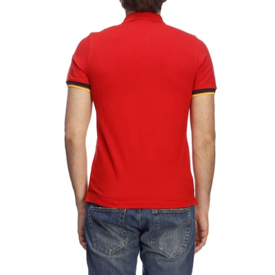 K-way Vincent Contrast Stretch Polo In Red