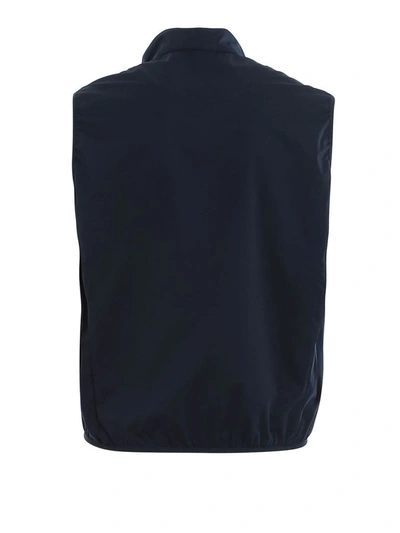Shop Save The Duck Men's Blue Polyamide Vest