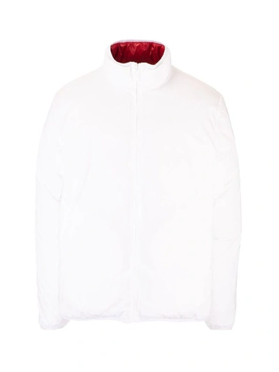 Shop Thom Browne Men's White Polyamide Down Jacket