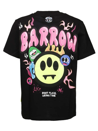 Shop Barrow Men's Black Other Materials T-shirt
