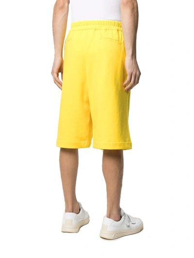 Shop Jil Sander Men's Yellow Cotton Shorts
