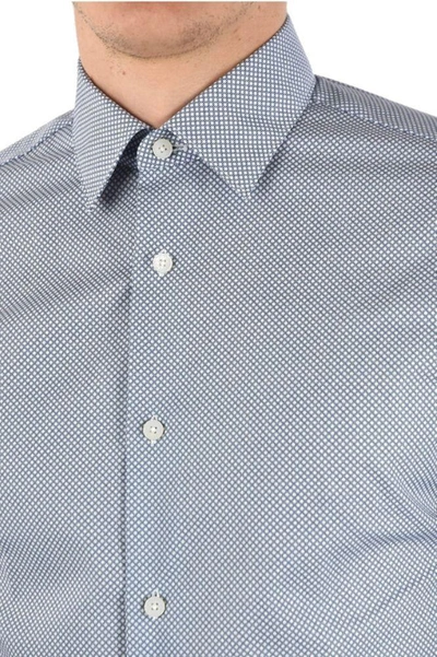 Shop Ermenegildo Zegna Men's Light Blue Cotton Shirt