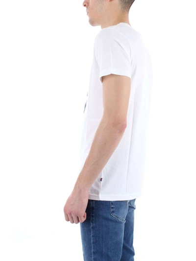 K-way Pete Macro Logo T-shirt K009ff0 In White