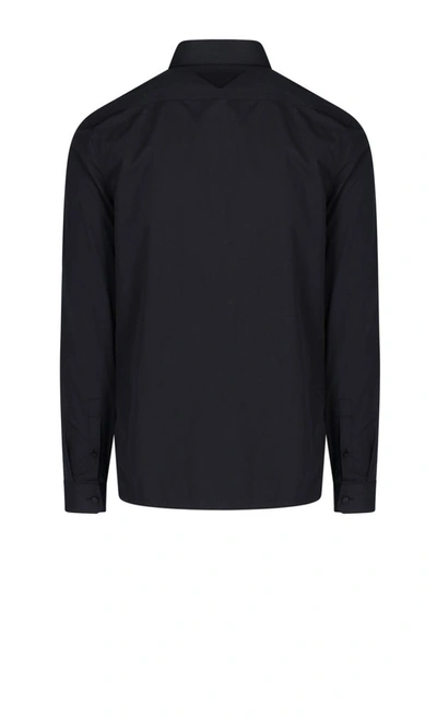 Shop Prada Men's Black Cotton Shirt