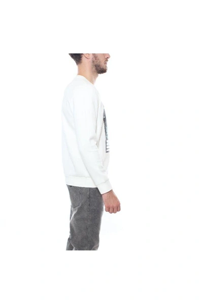 Shop Emporio Armani Men's White Cotton Sweatshirt