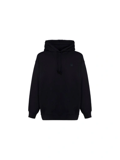 Shop Acne Studios Men's Black Cotton Sweatshirt