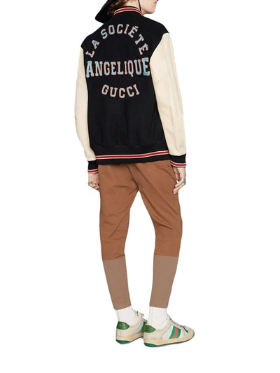 Shop Gucci Men's White Wool Outerwear Jacket
