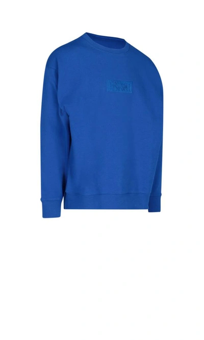 Shop Puma Men's Blue Cotton Sweatshirt