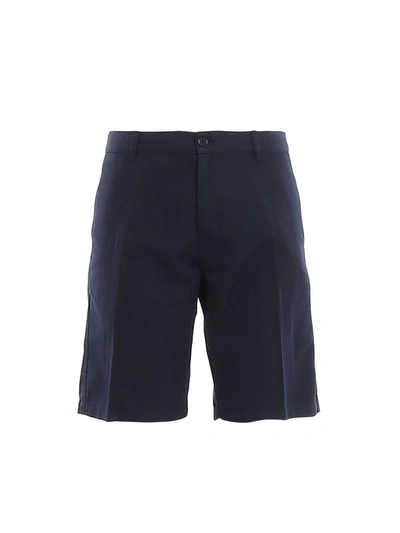 Shop Aspesi Men's Blue Cotton Shorts
