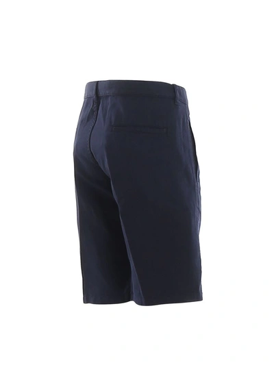 Shop Aspesi Men's Blue Cotton Shorts