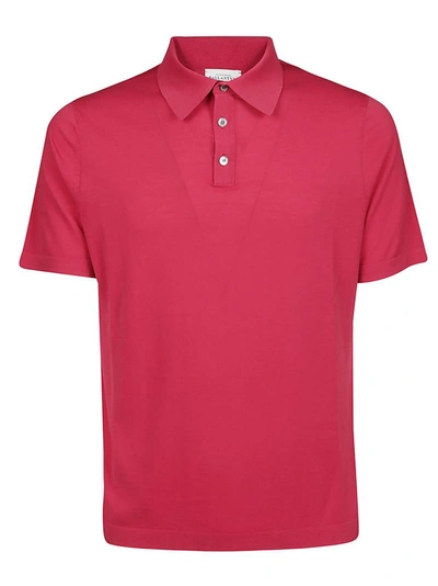 Shop Ballantyne Men's Red Cotton Polo Shirt