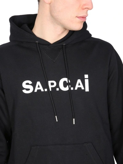 Shop Apc A.p.c. Men's Black Other Materials Sweatshirt