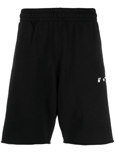 Shop Off-white Men's Black Cotton Shorts