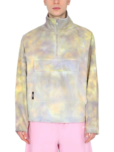 Msgm Printed Anorak Jacket In Purple