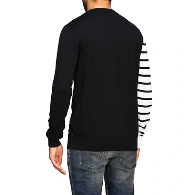 Shop Balmain Men's Black Cotton Sweater