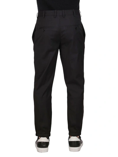 Shop Neil Barrett Men's Black Polyester Pants