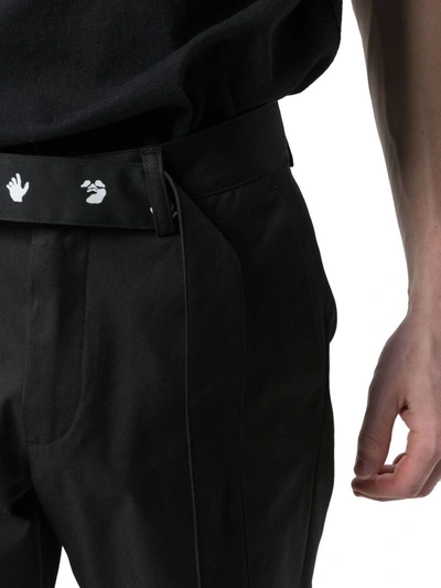 Shop Off-white Men's Black Polyamide Pants