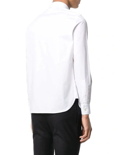 Shop Saint Laurent Men's White Cotton Shirt