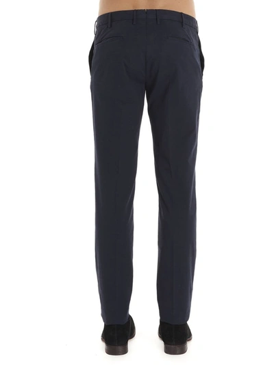 Shop Incotex Men's Blue Cotton Pants