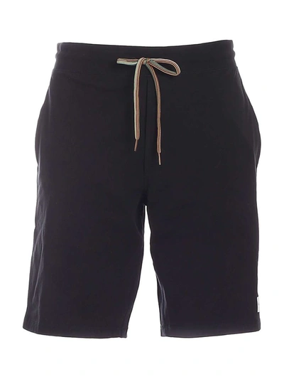Shop Paul Smith Men's Black Cotton Shorts