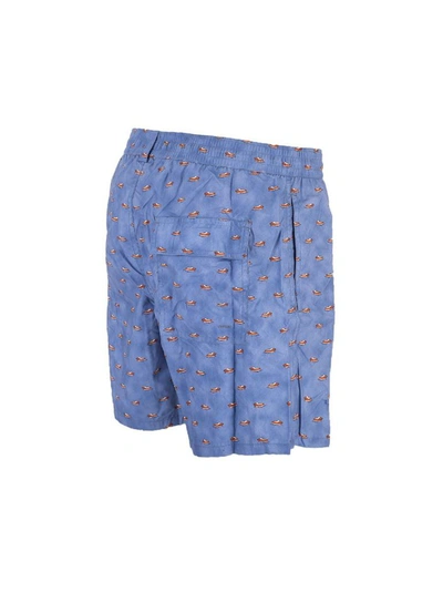 Shop Loro Piana Men's Blue Polyester Trunks