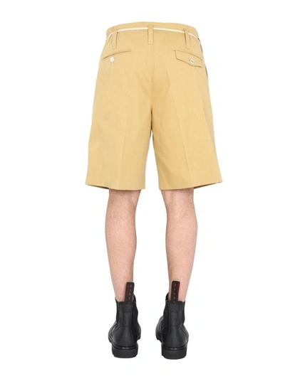 Shop Marni Men's Beige Polyester Shorts