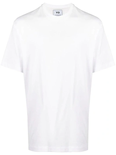 Shop Adidas Y-3 Yohji Yamamoto Men's White Cotton T-shirt