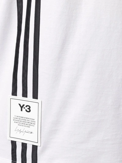 Shop Adidas Y-3 Yohji Yamamoto Men's White Cotton T-shirt