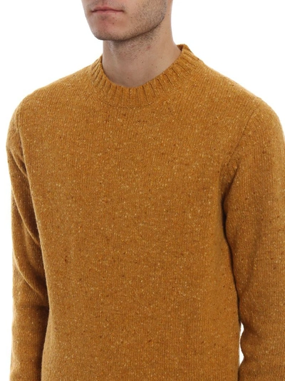 Shop Aspesi Men's Yellow Wool Sweater