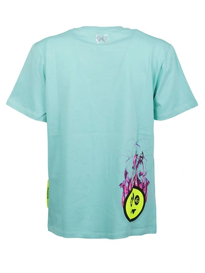 Shop Barrow Men's Green Cotton T-shirt