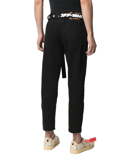 Shop Off-white Men's Black Cotton Jeans