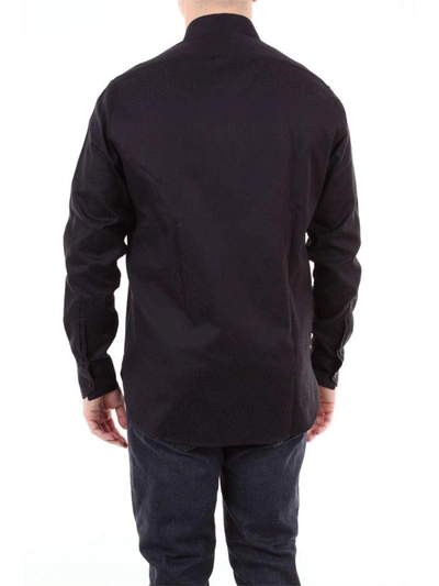 Shop Saint Laurent Men's Black Leather Shirt