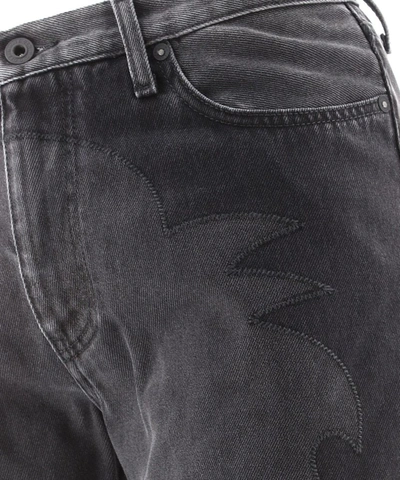 Shop Off-white Men's Black Other Materials Jeans