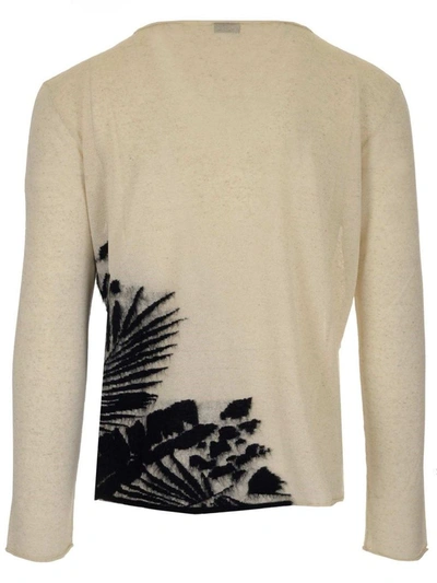 Shop Saint Laurent Men's White Other Materials Sweater