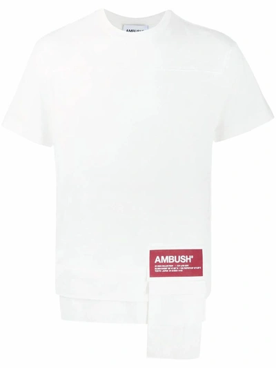 Shop Ambush Men's White Cotton T-shirt