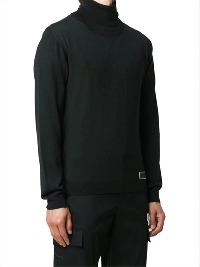 Shop Valentino Men's Black Wool Sweater