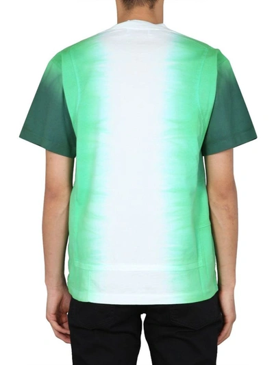 Shop Ambush Men's Green Cotton T-shirt